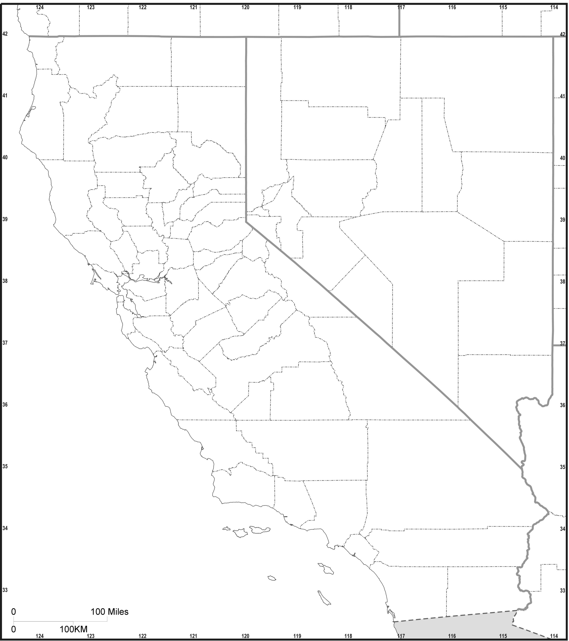 FREE MAP OF CALIFORNIA